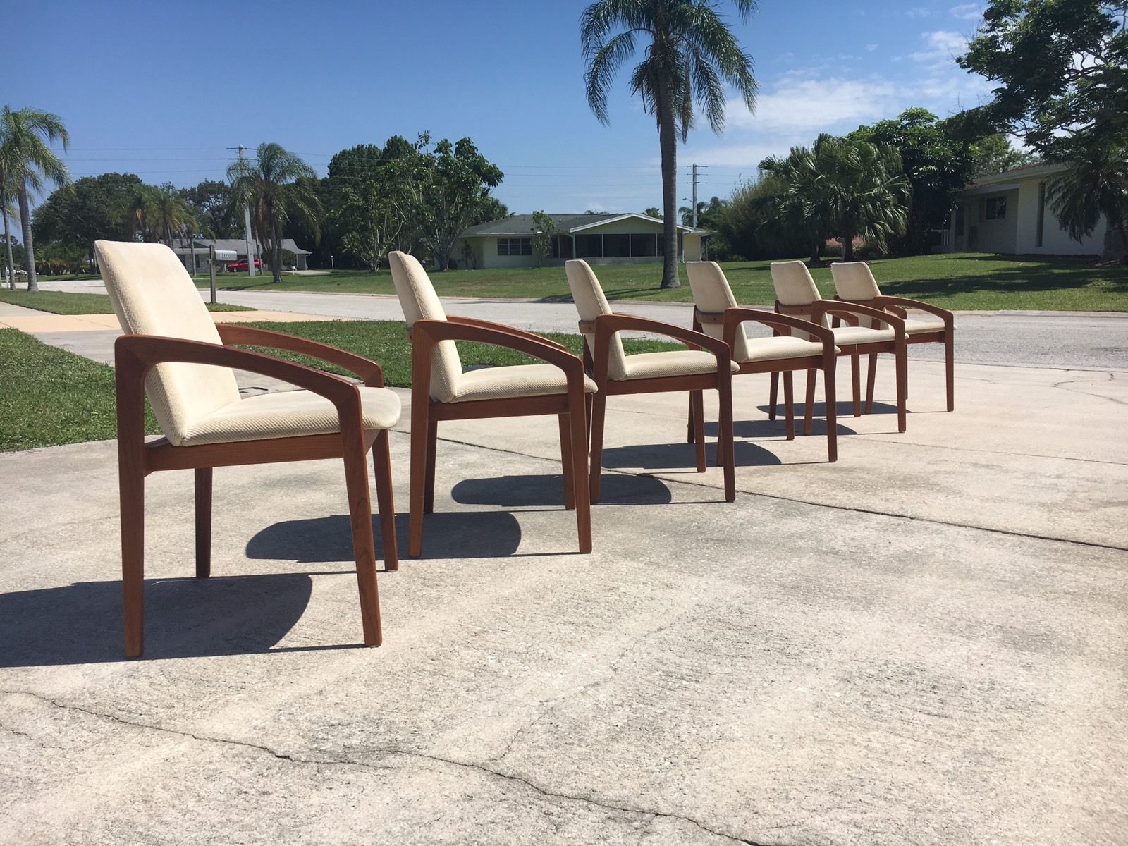 Set Of 6 Danish Modern Teak Dining Chairs By Kai Kristiansen