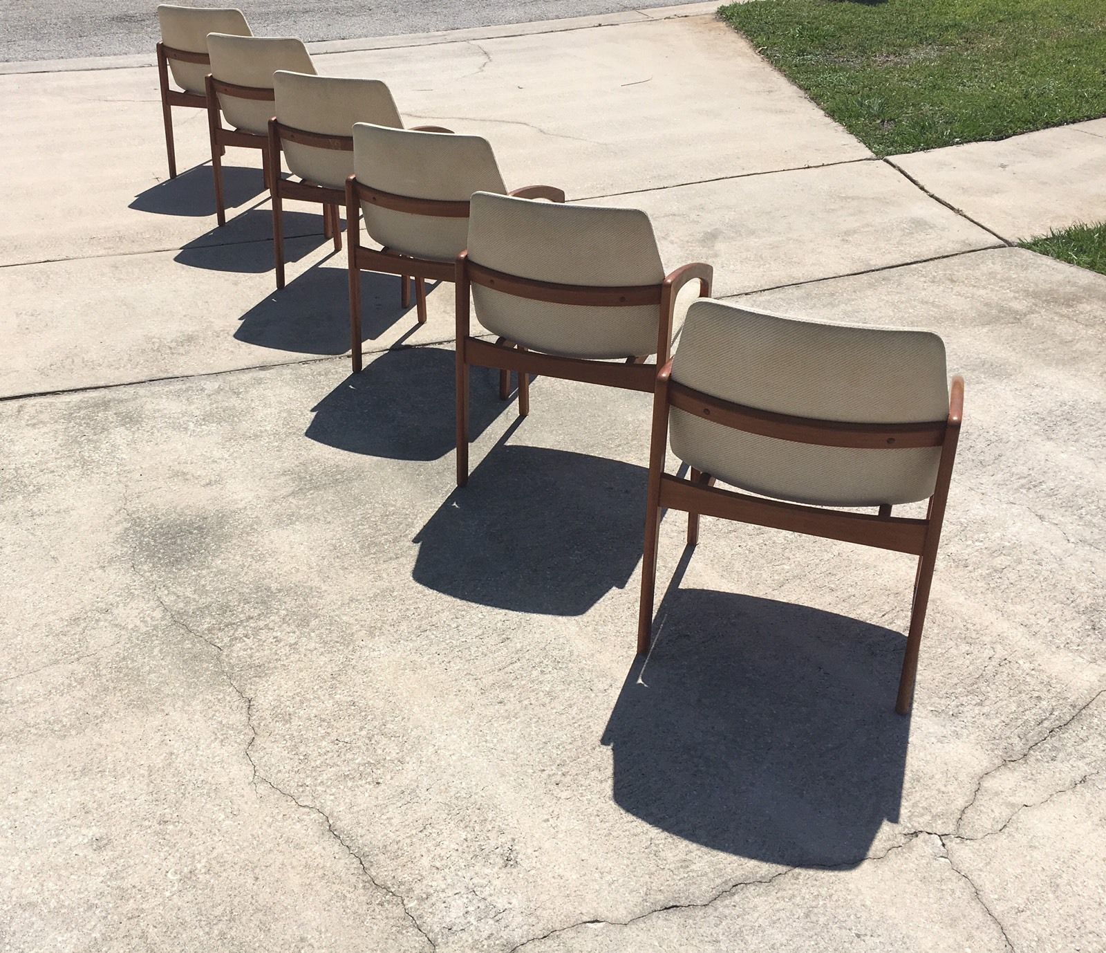 Set Of 6 Danish Modern Teak Dining Chairs By Kai Kristiansen