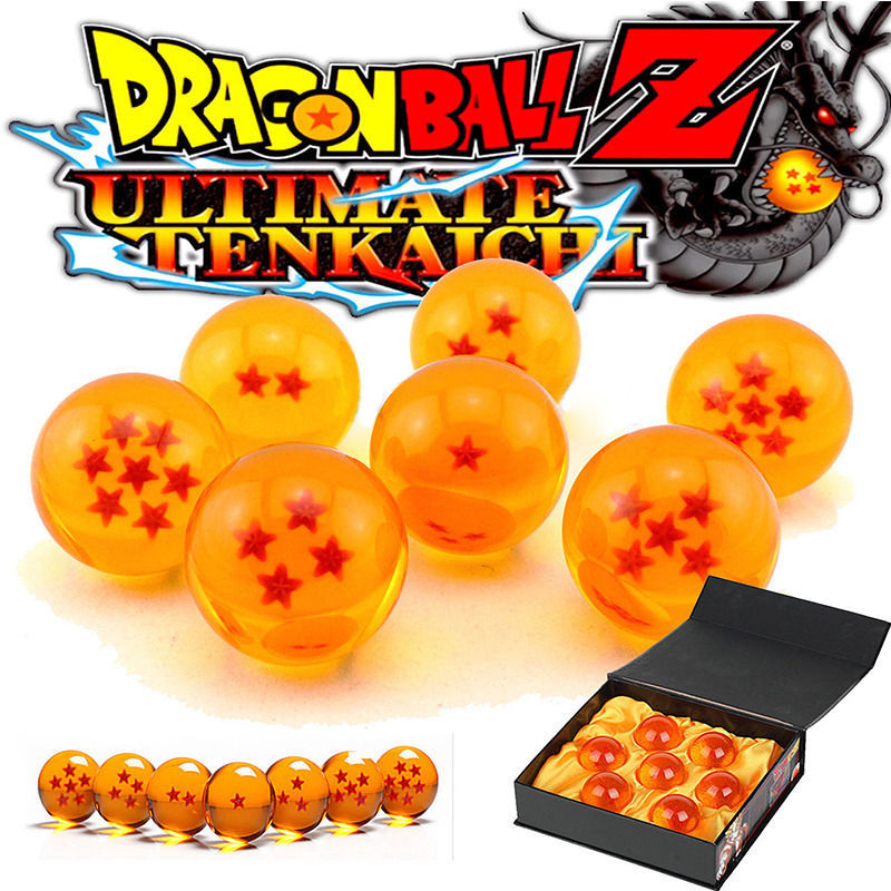 7x JP Anime Dragonball Dragon Ball Z Stars Crystal Ball Collection Gift with Box