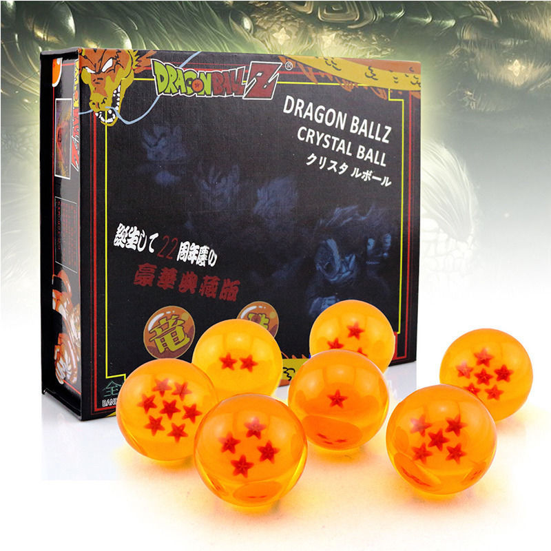 7x JP Anime Dragonball Dragon Ball Z Stars Crystal Ball Collection Gift with Box