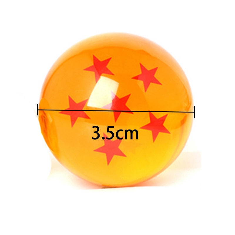 7x JP Anime Dragonball Dragon Ball Z Stars Crystal Ball Collection Gift with Box