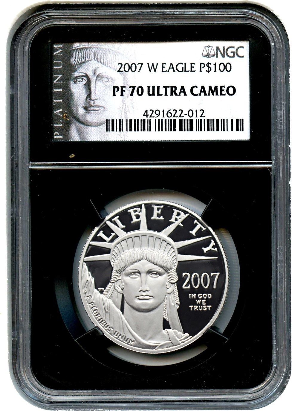 2007-W Platinum Eagle $100 NGC PR 70 UCAM - Statue Liberty 1 oz