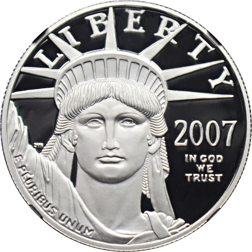 2007-W Platinum Eagle $100 NGC PR 70 UCAM - Statue Liberty 1 oz