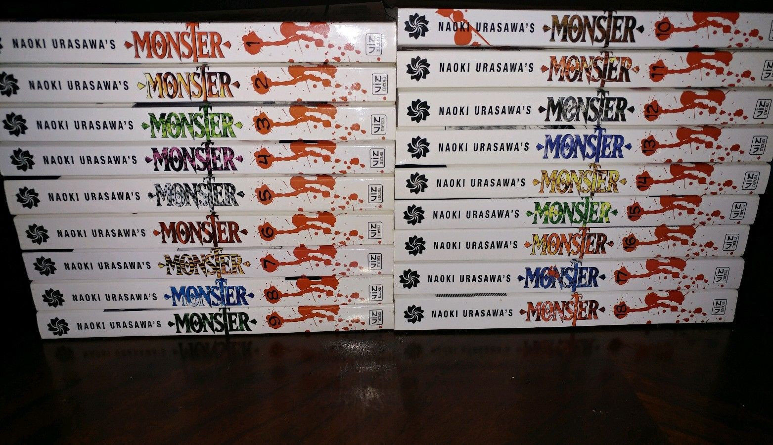 Monster Manga Series 1-16, 18 By Naoki Urasawa.