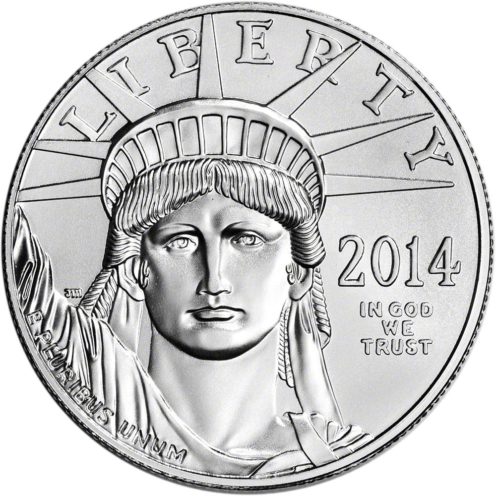 2014 American Platinum Eagle (1 oz) $100 - BU