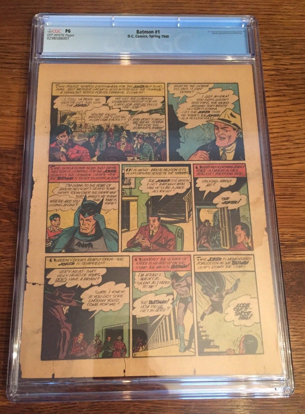 Batman Comic 1 1940 Page 4 CGC NG!  Perfect Condition!