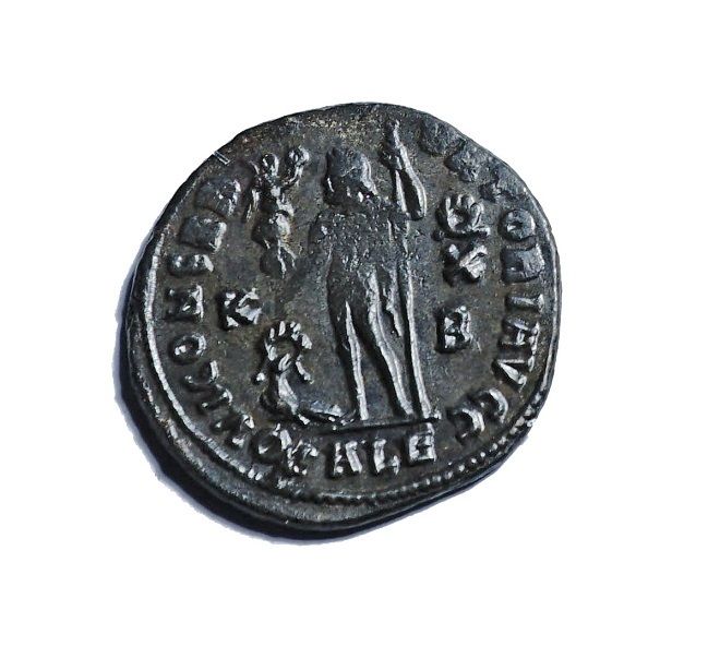 Nice Ae 21.5 mm of Licinius Iovi Conservatori avgg Alexandria mint