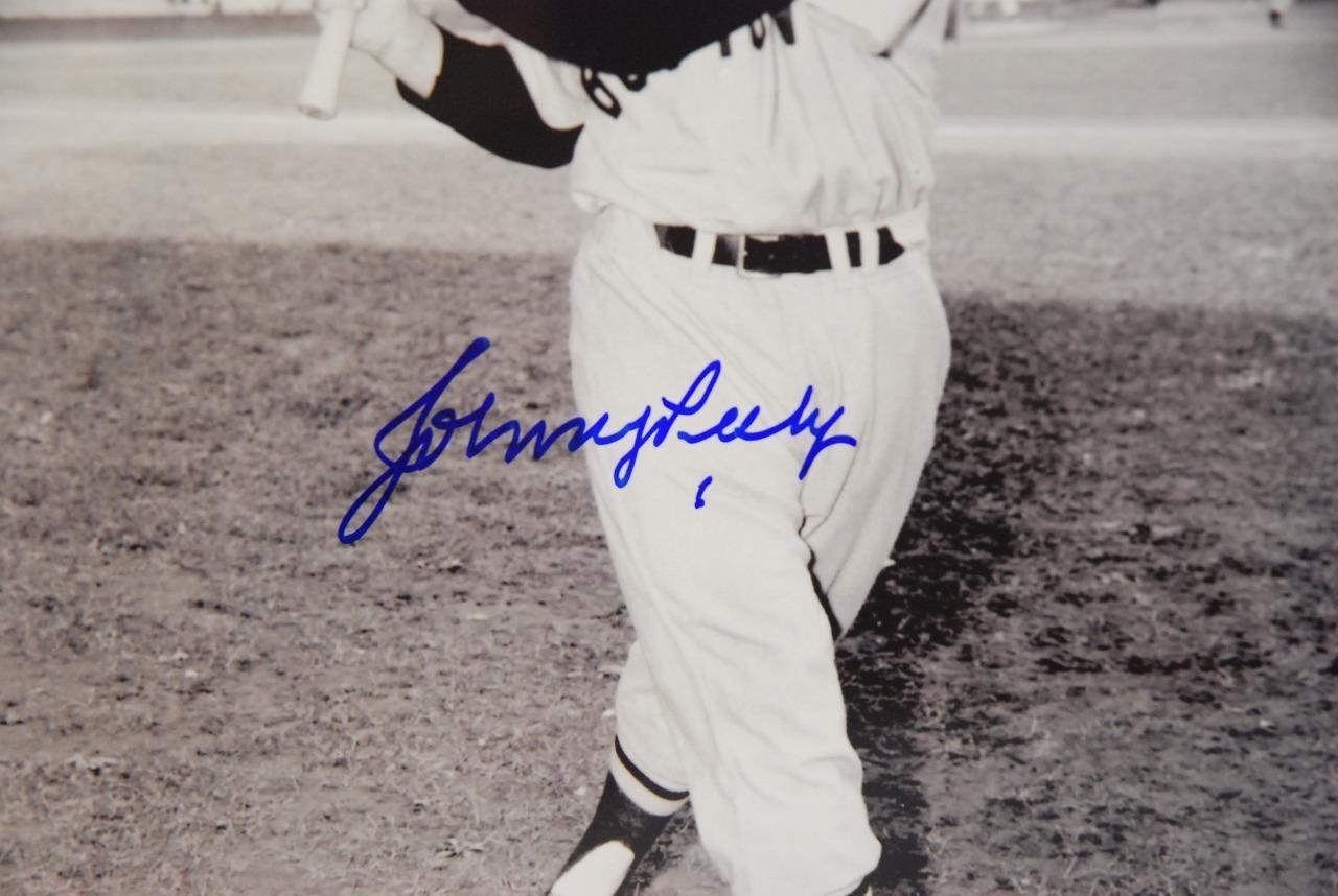 Boston Red Sox Johnny Pesky B&W Autographed Photo w/COA