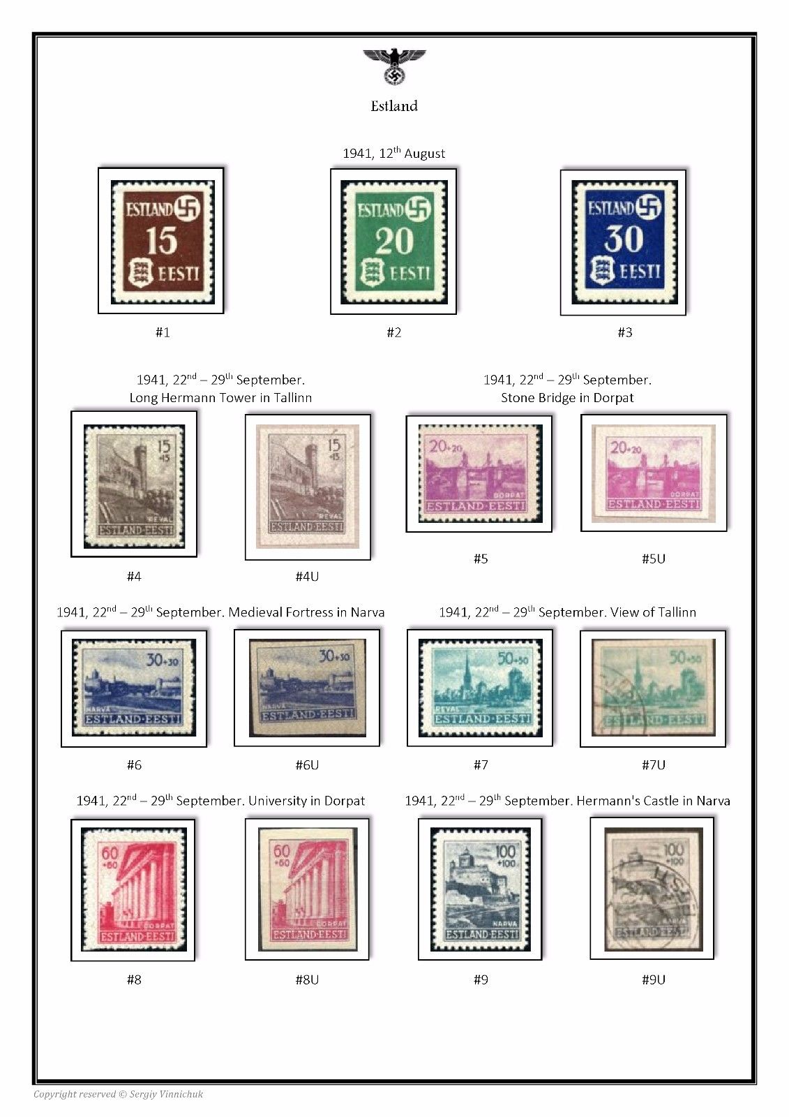 Germany Third Reich Deutsch Occupied Territories 1939-1945 PDF STAMP ALBUM PAGES