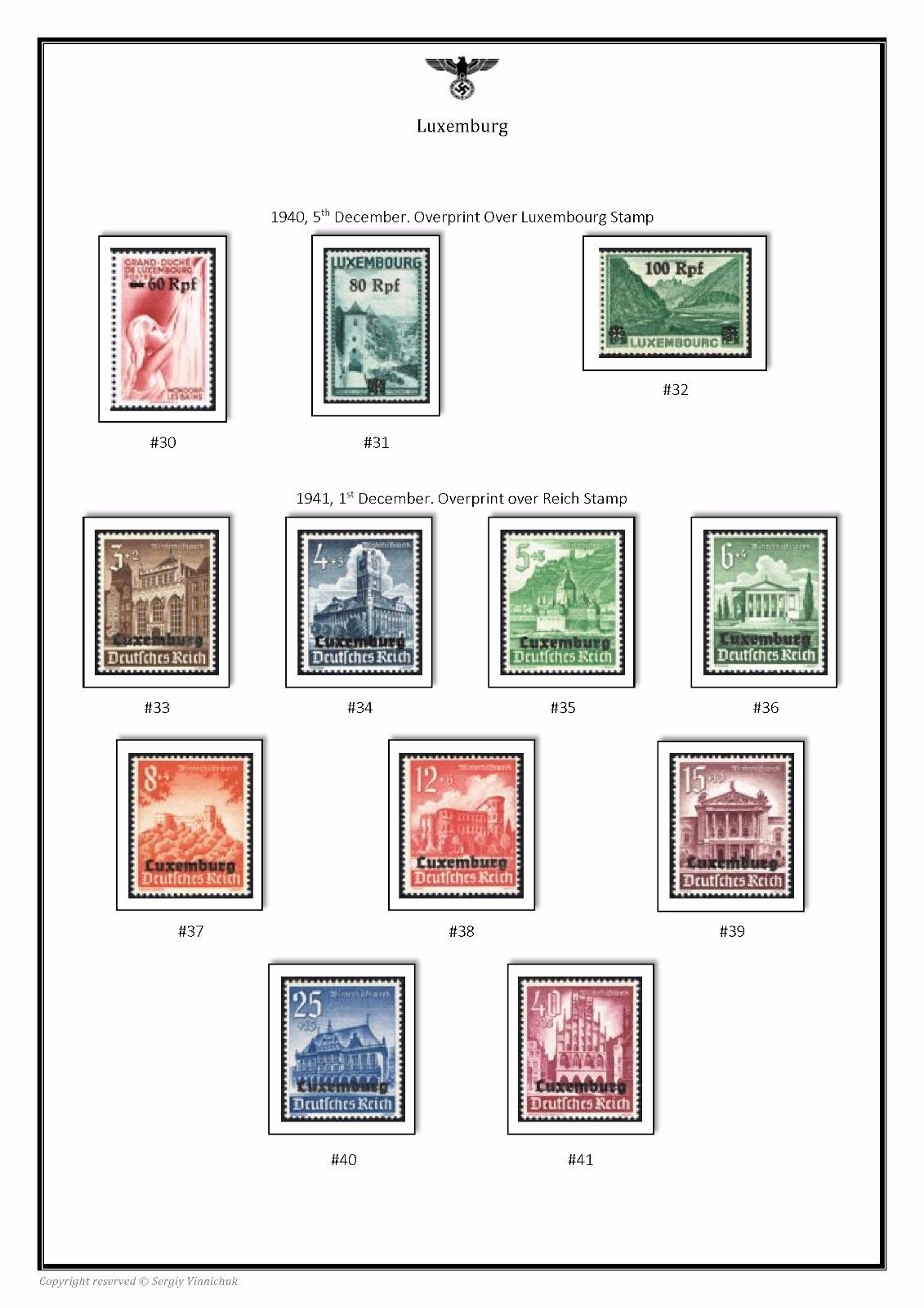 Germany Third Reich Deutsch Occupied Territories 1939-1945 PDF STAMP ALBUM PAGES