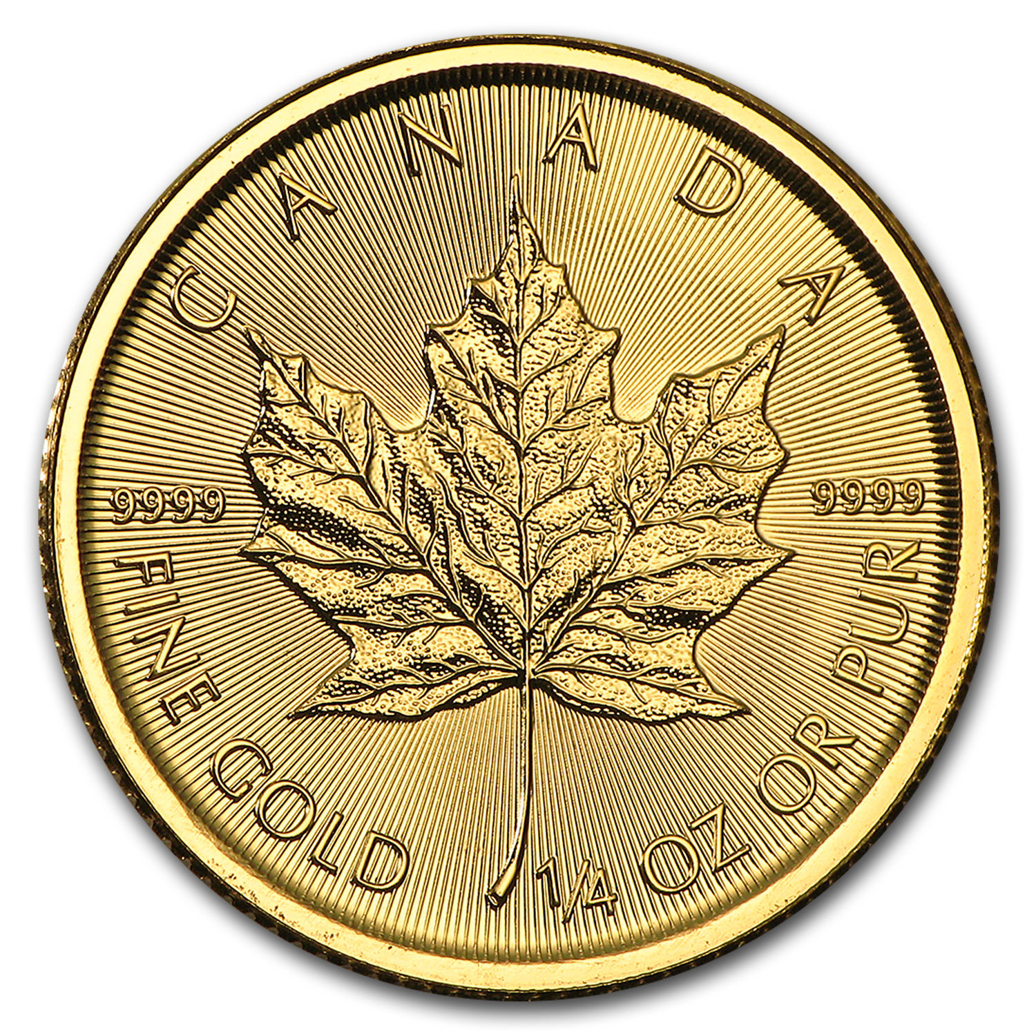 2017 Canada 1/4 oz Gold Maple Leaf BU - SKU #102789