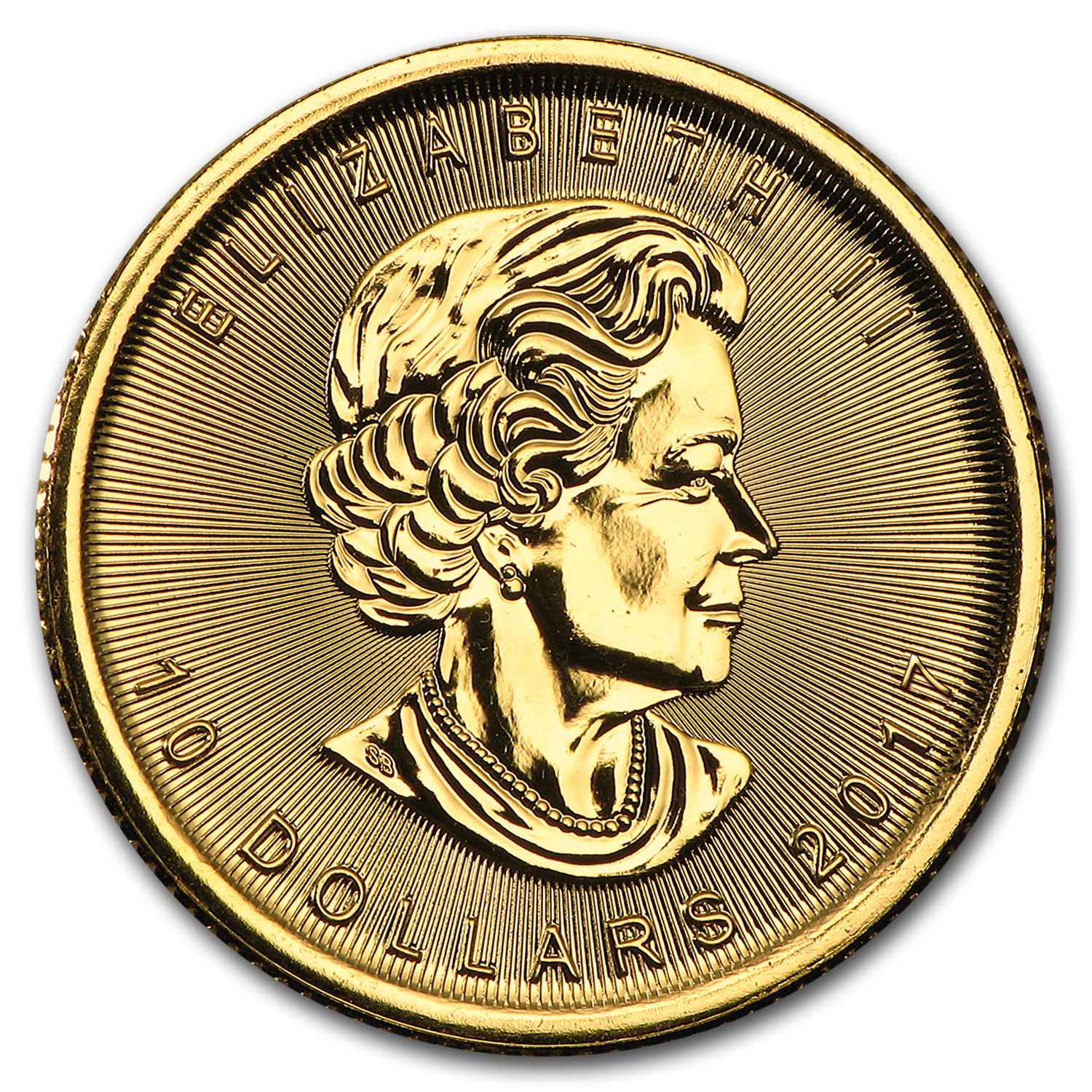 2017 Canada 1/4 oz Gold Maple Leaf BU - SKU #102789