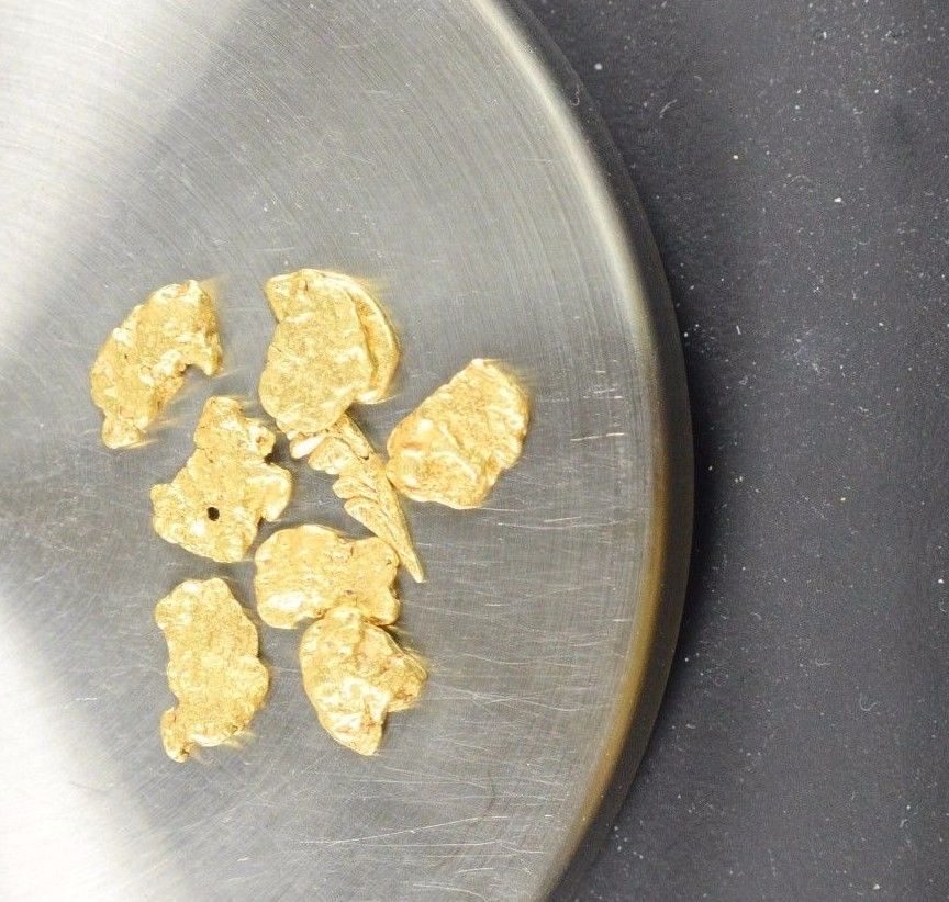 Alaskan-Yukon BC  Natural Gold Nugget #4  Mesh    5 Grams