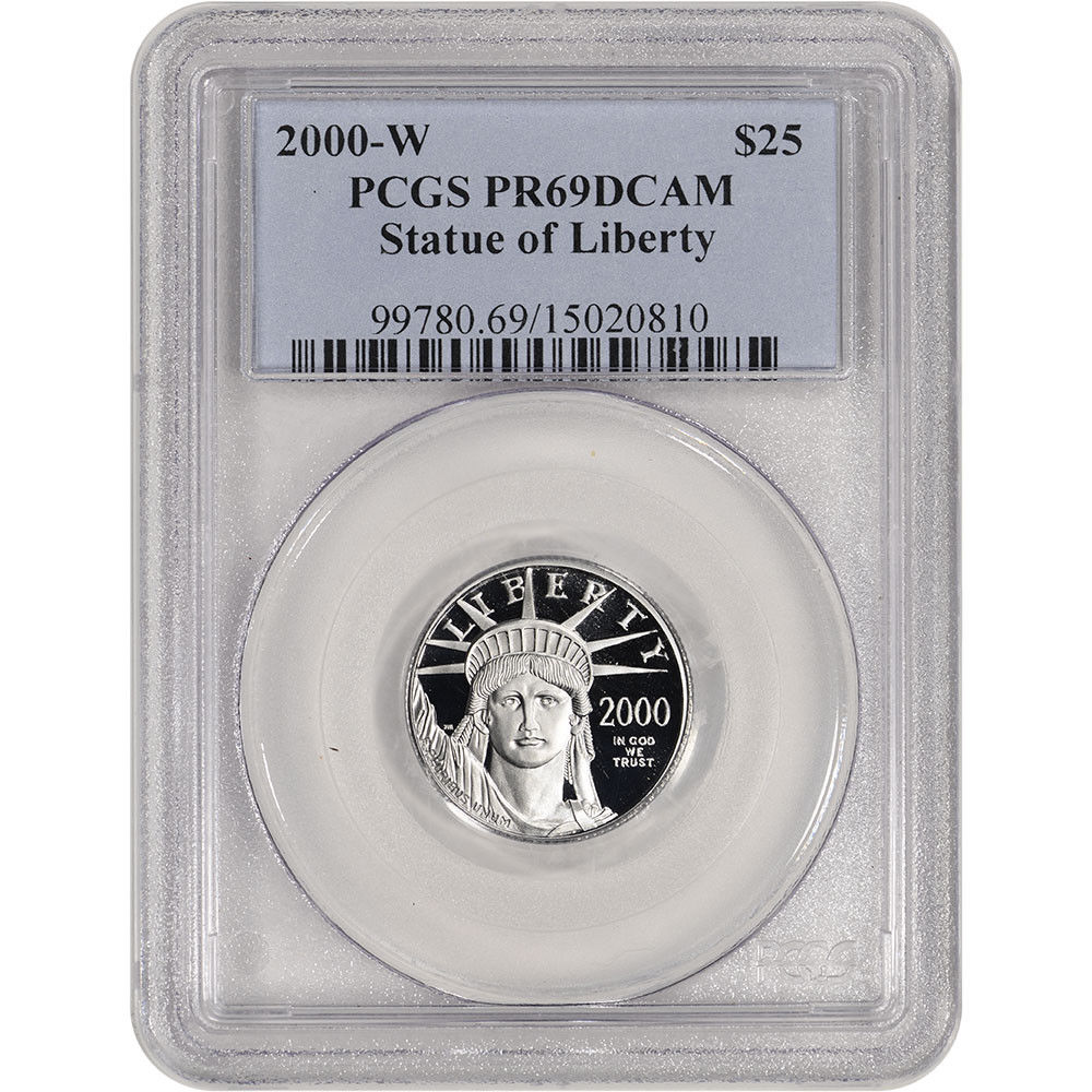 2000-W American Platinum Eagle Proof (1/4 oz) $25 - PCGS PR69 DCAM