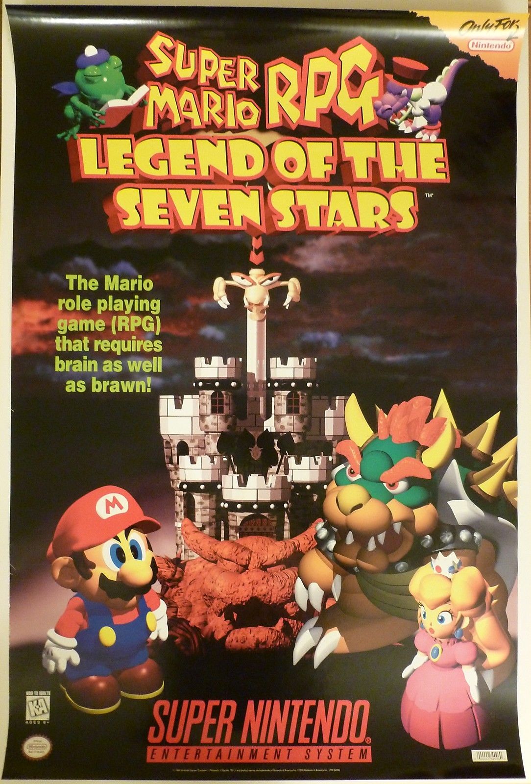 Super Mario RPG: Legend of the Seven Stars (1996)(Super Nintendo/SNES) Poster