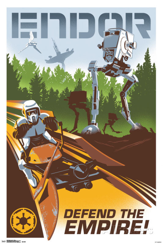 Star Wars- Endor: Defend The Empire Poster Print, 24x36