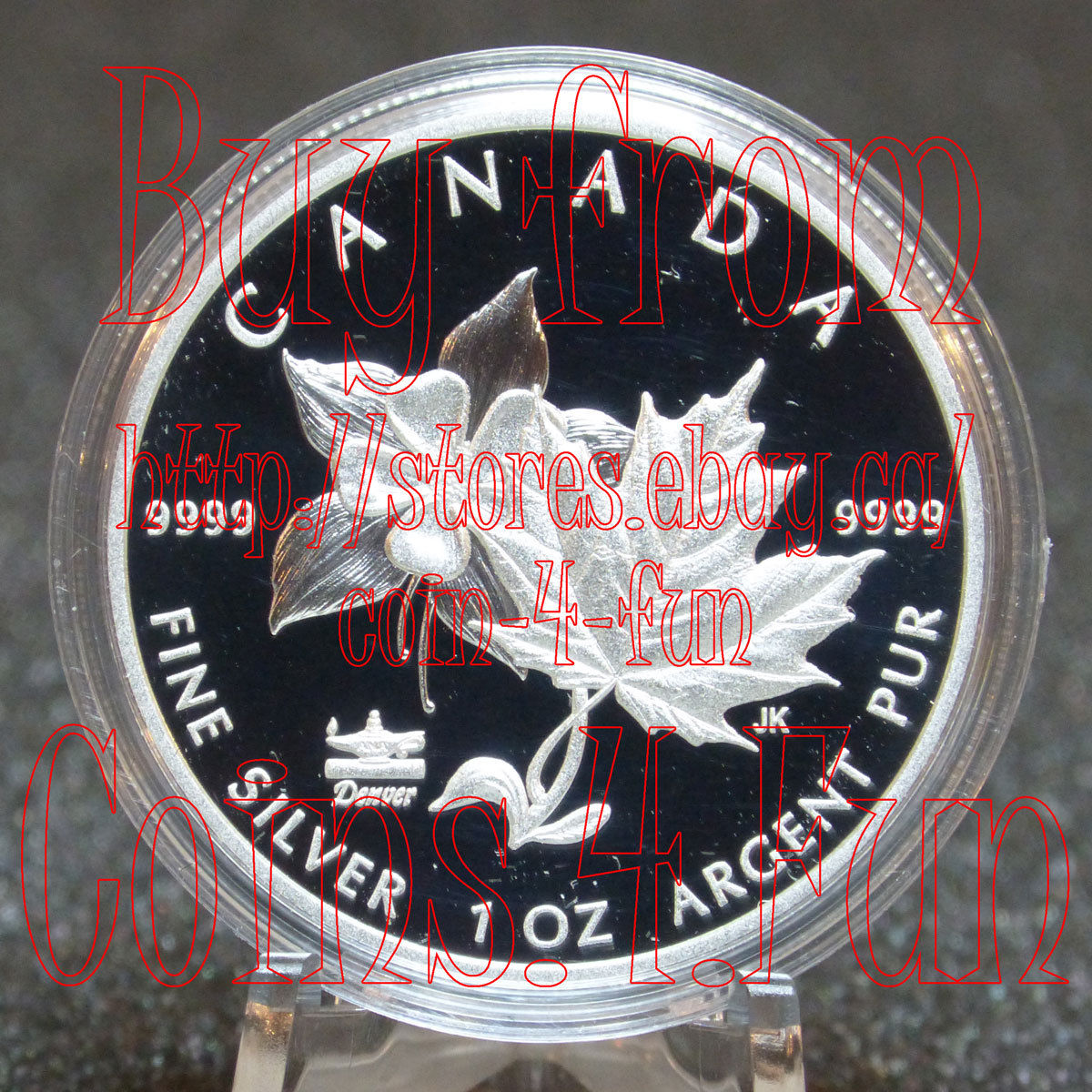 2017 Canada ANA Denver State Flower The Columbine 1 OZ $5 Proof Pure Silver Coin