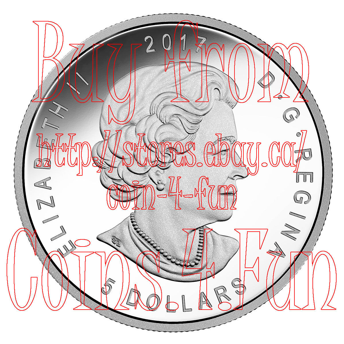 2017 Canada ANA Denver State Flower The Columbine 1 OZ $5 Proof Pure Silver Coin