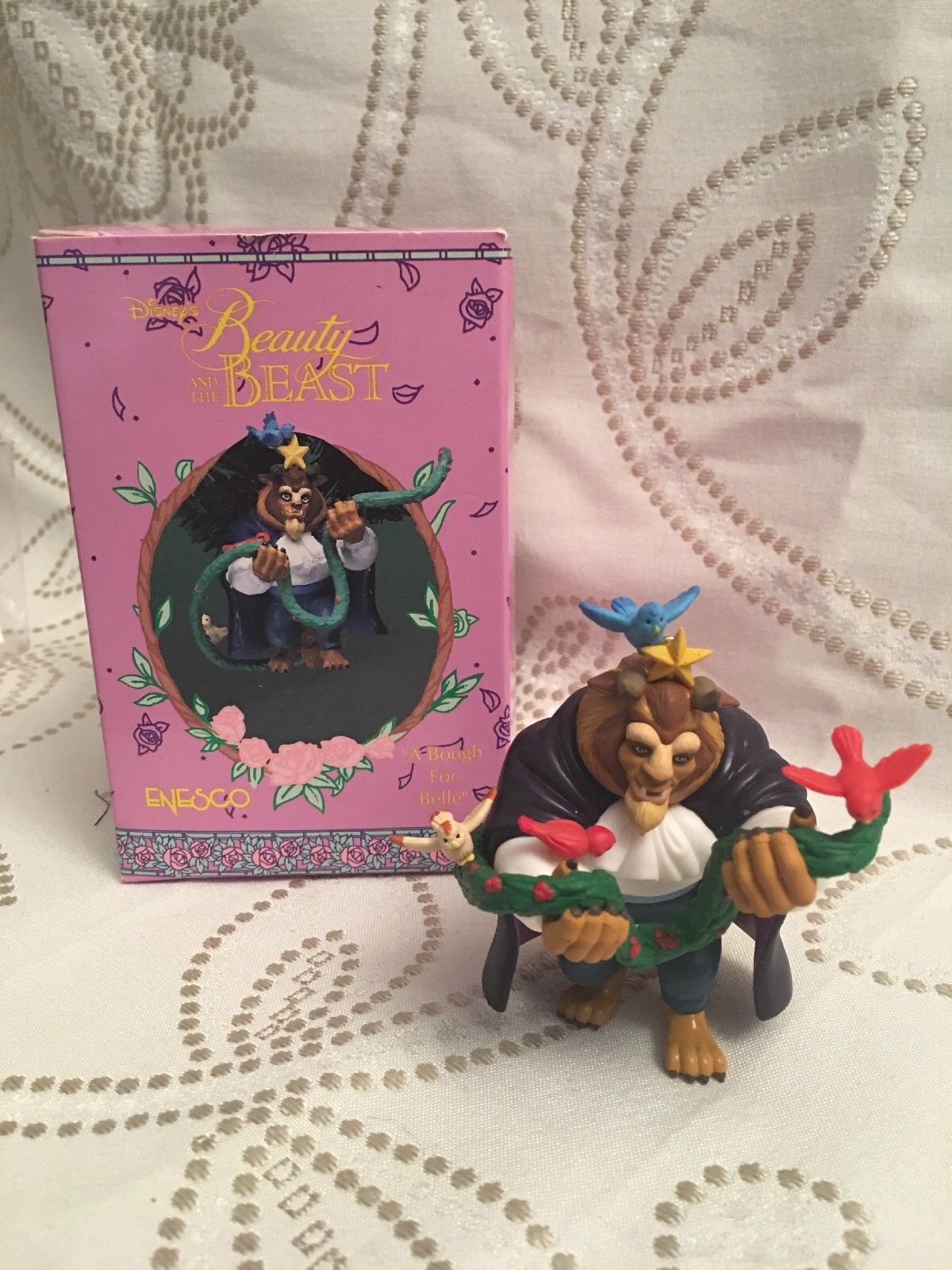 ENESCO DISNEY ORNAMENT BEAUTY AND THE BEAST A Bough for Belle ornament vintage