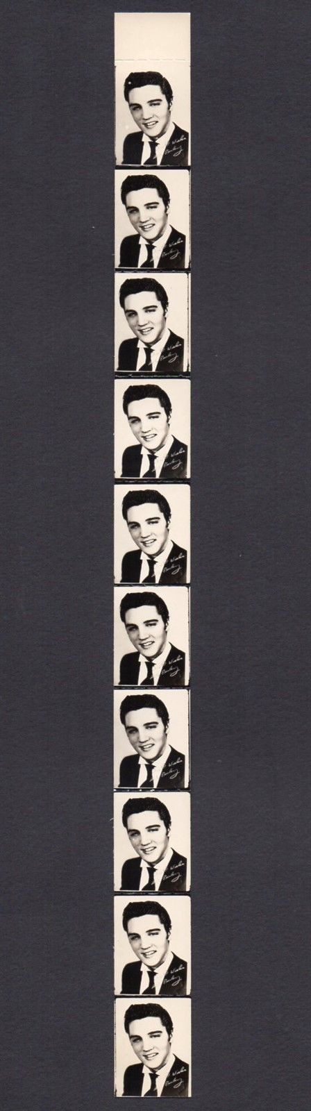 Elvis Presley Photo Strip, Vintage 1950s Mini Photos From Charm Bracelet