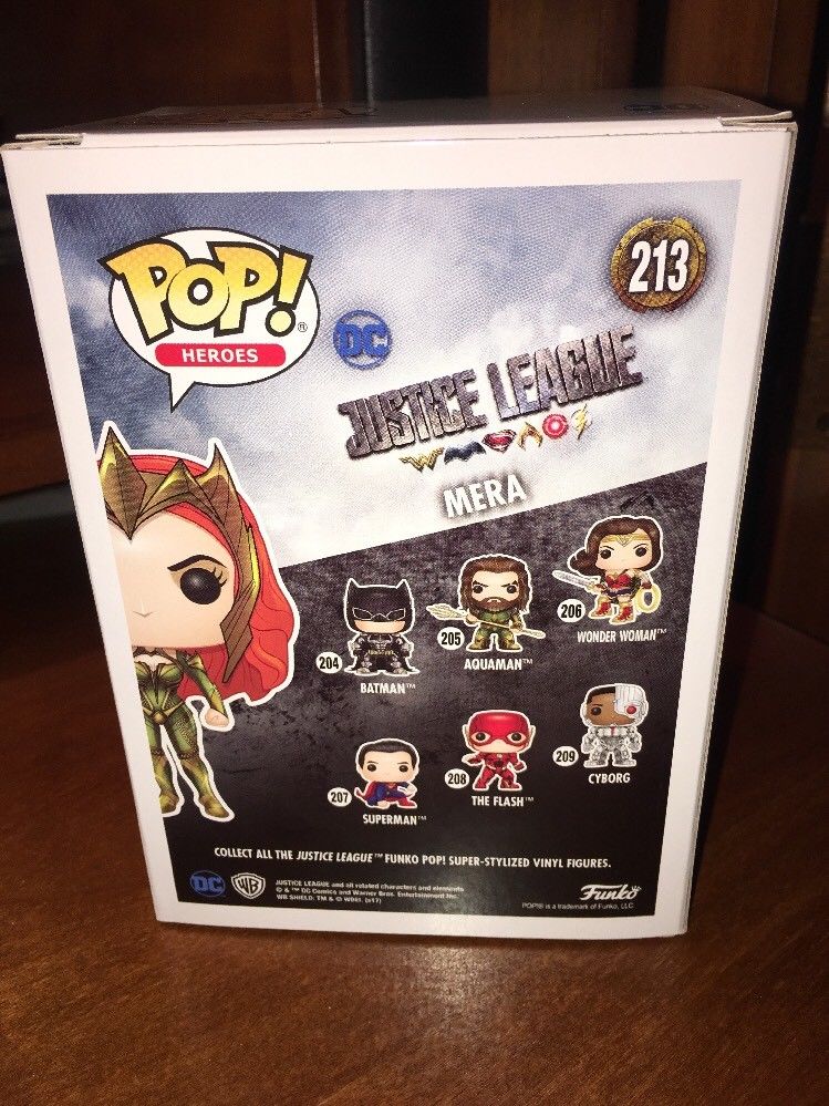 Mera Justice League Funko Pop Hot Topic Exclusive New In Box