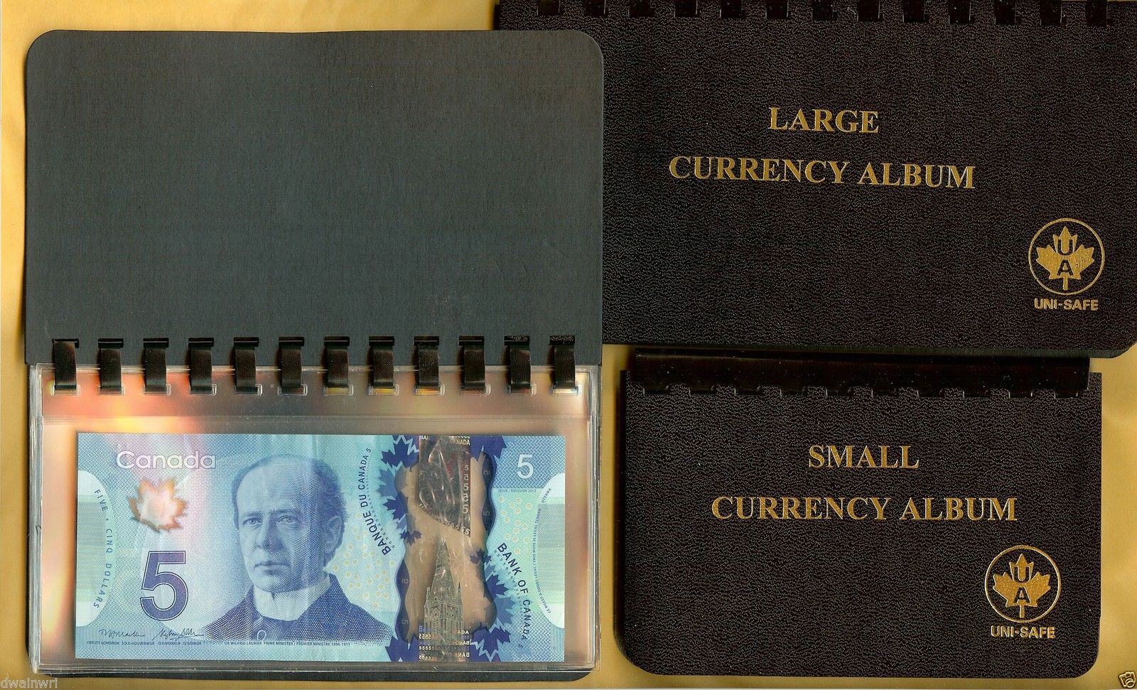 Unisafe Currency Album - for Medium Bills 4"x7"