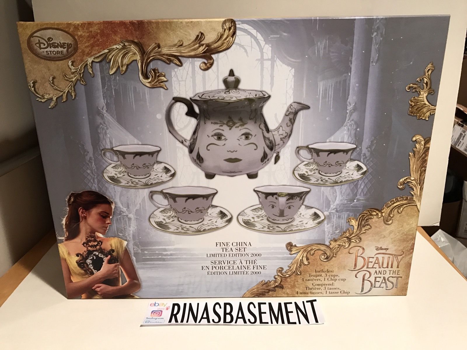 DISNEY Beauty and The Beast Live Action LIMITED EDITION FINE CHINA TEA SET #18