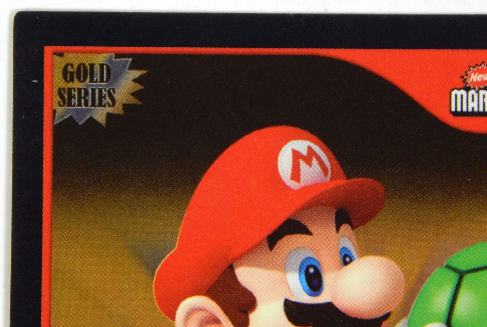 New Super Mario Bros Wii Mario w/ Koopa Gold Series Foil Trading Card F38 Rare