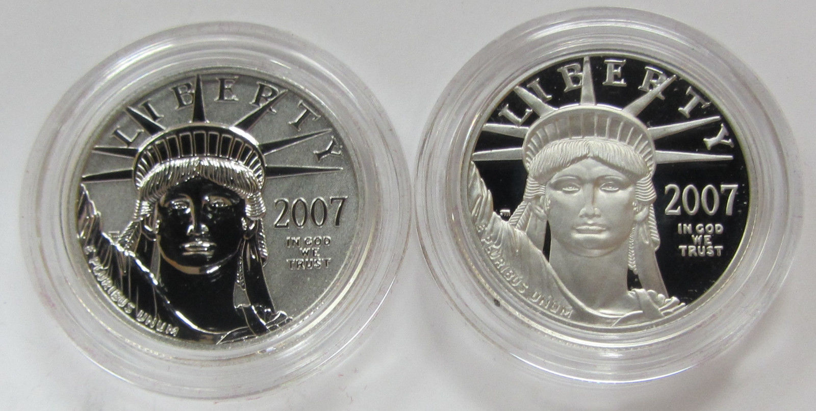 2007-W Proof Platinum American Eagle - 10th Anniversary 2- Coin Set w/ Box & CoA