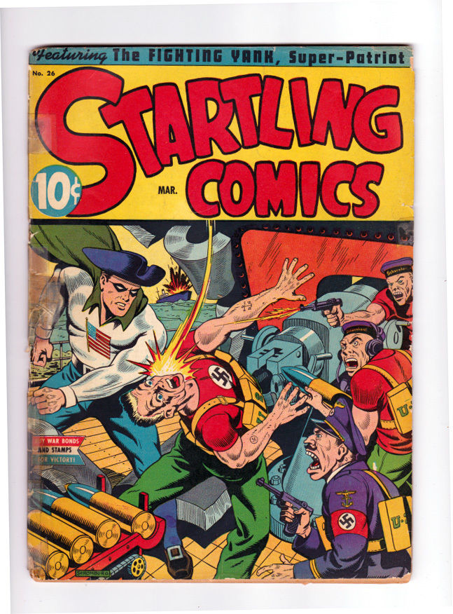 Startling Comics # 26, G, Great Nazi Cover by Schomburg