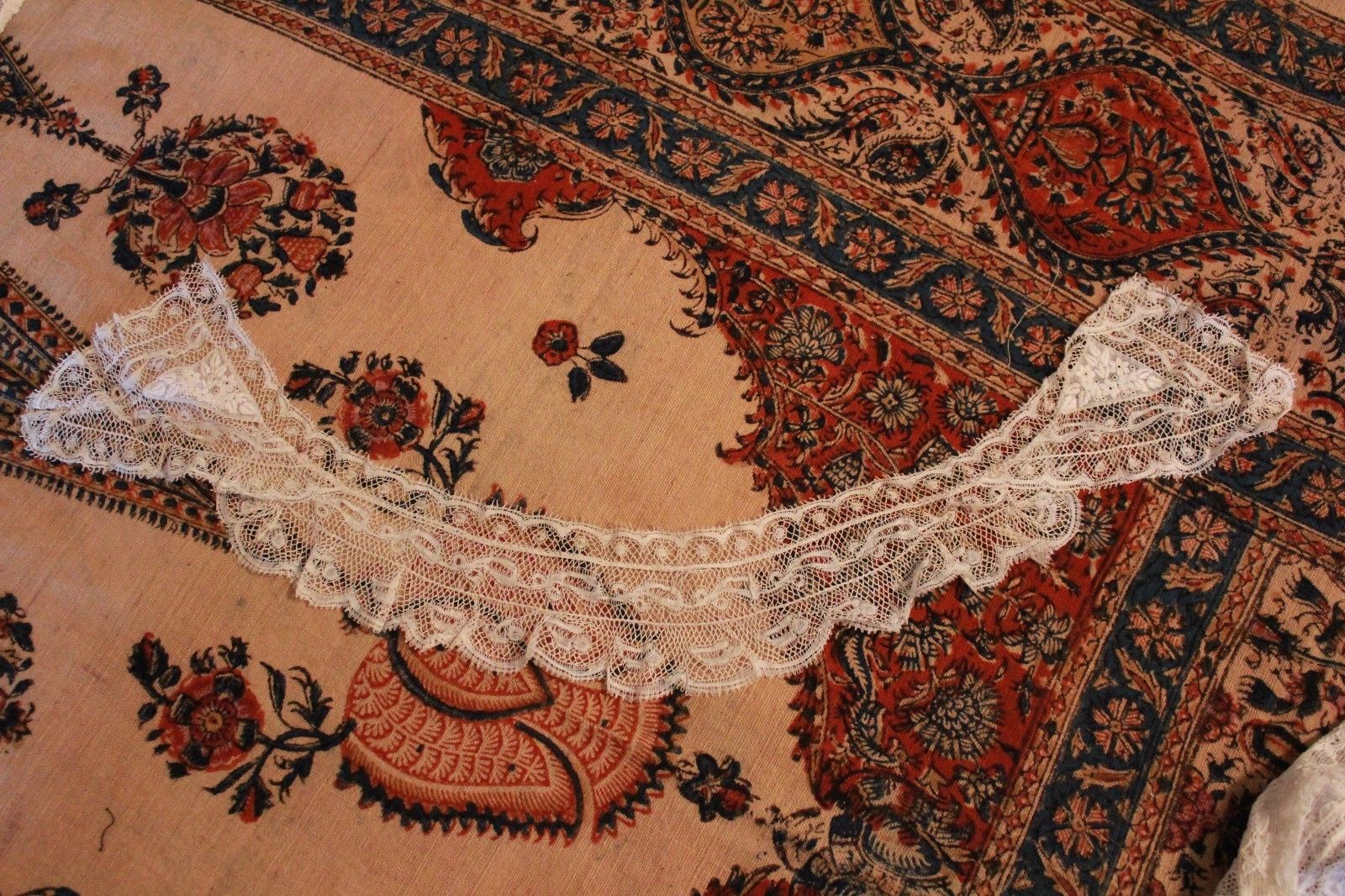 Lot Antique Lace Trim Victorian Clothing Remnants Collars Intricate Embroidery