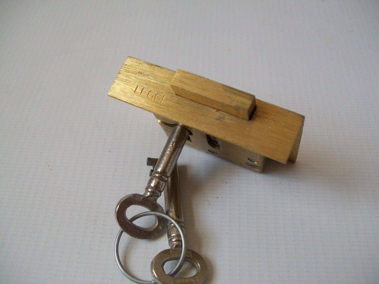 Vintage 2 inch brass drawer,till,cabinet,cupboard lock