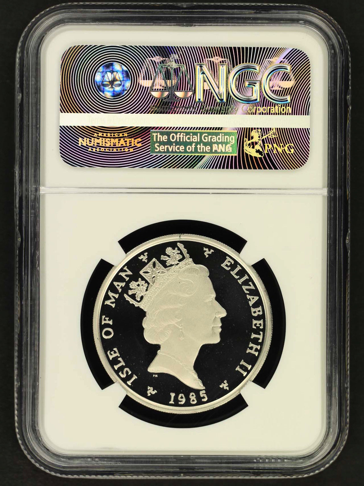 1985 Isle of Man 1 oz Platinum Noble NGC PF-69 Ultra Cameo -155577