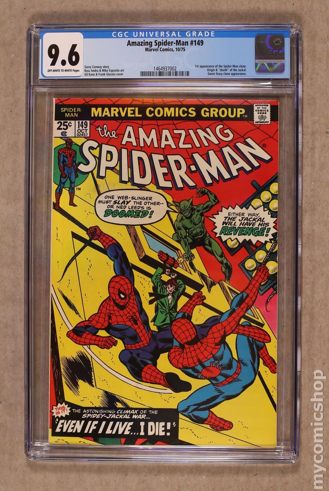 Amazing Spider-Man (1963 1st Series) #149 CGC 9.6 1464937002