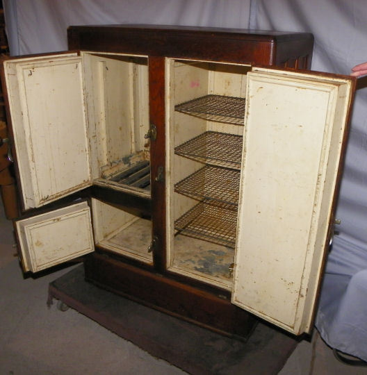 Antique Oak Ice Box – Herrick Refrigerator Company Waterloo, Iowa