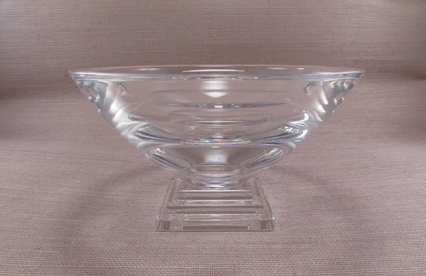 Waterford Crystal METROPOLITAN Art Deco Footed Bowl - 6 5/8"