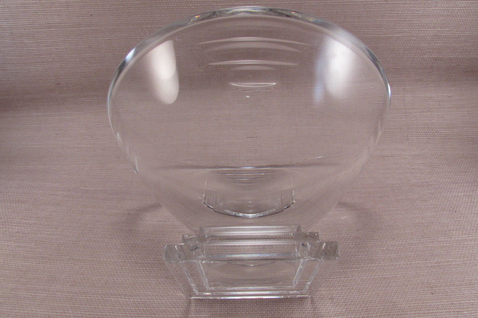 Waterford Crystal METROPOLITAN Art Deco Footed Bowl - 6 5/8"