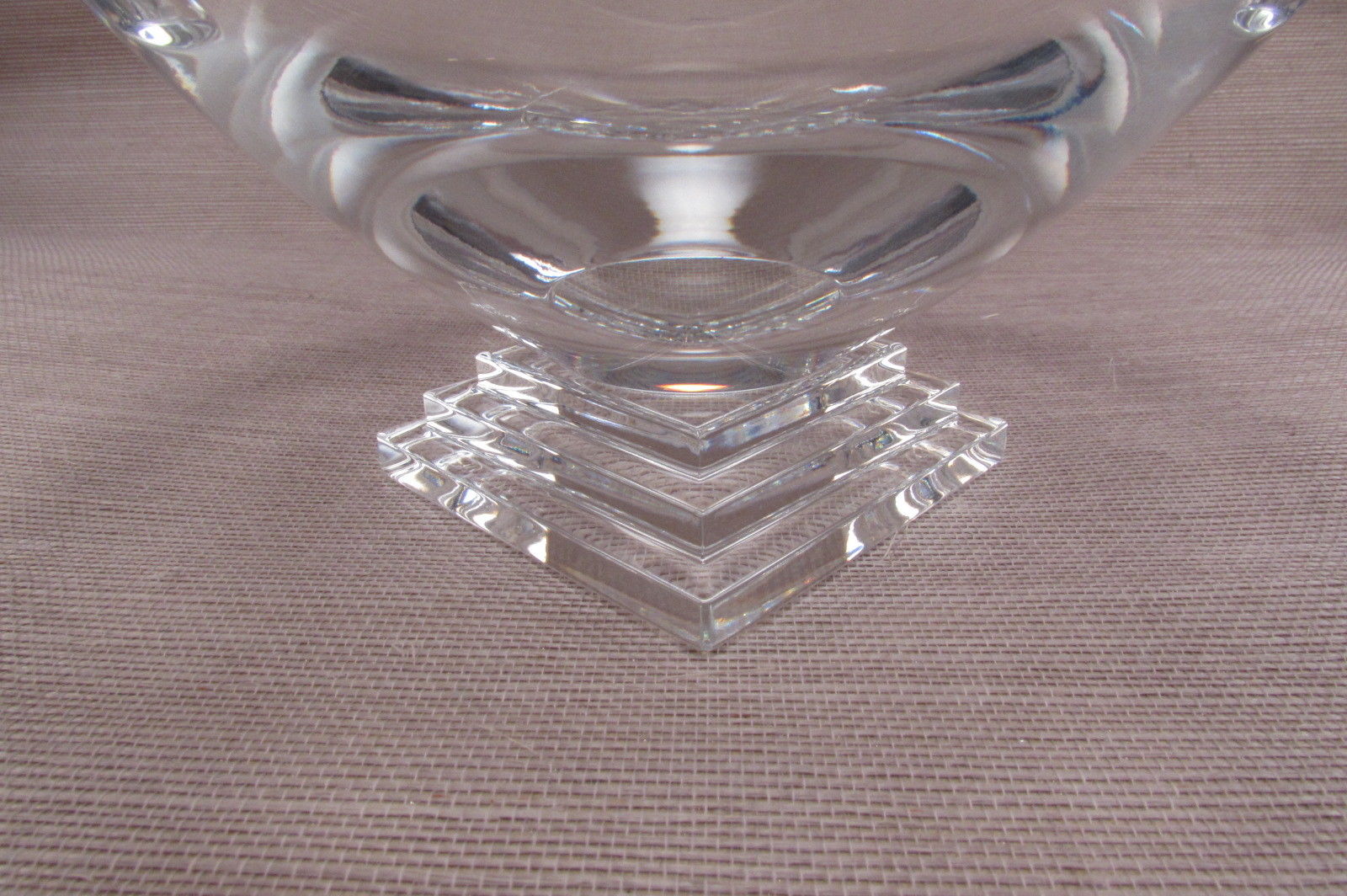 Waterford Crystal METROPOLITAN Art Deco Footed Bowl - 6 5/8"