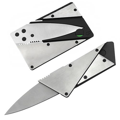 Strong Steel Outdoor Credit Card Thin Cardsharp Folding Pocket Knife Camping