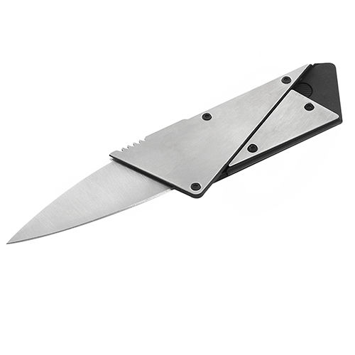 Strong Steel Outdoor Credit Card Thin Cardsharp Folding Pocket Knife Camping