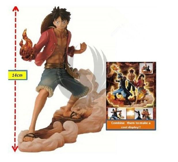 Anime One Piece DXF Brotherhood II Luffy Sabo Ace 3pcs PVC Figure New in Box