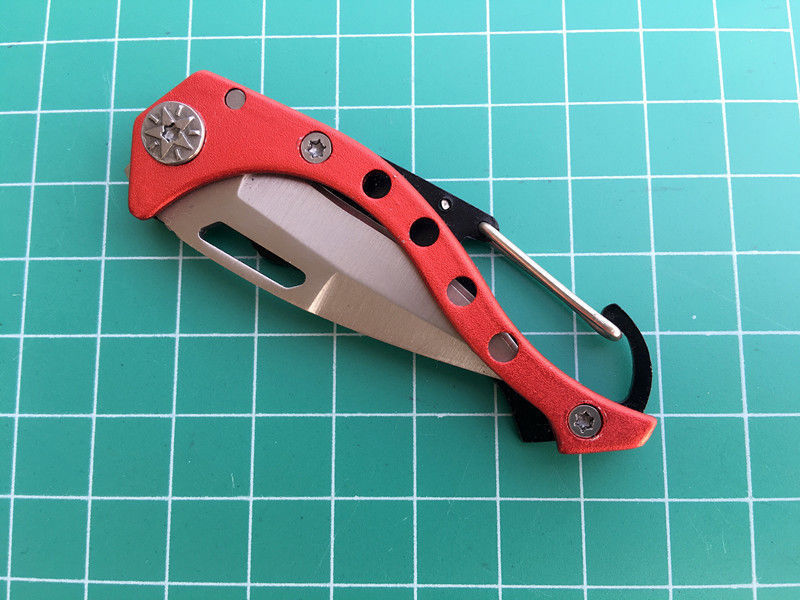 Red Folding Tactical Small Outdoor Hunting Camping Tool Pocket Fishing Knife