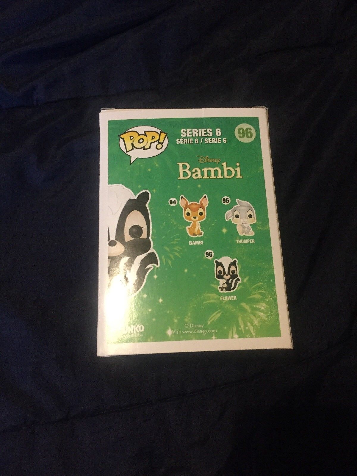 Funko Pop Disney Series Bambi Flower #96 Vinyl Figure With Protector Box Toy New