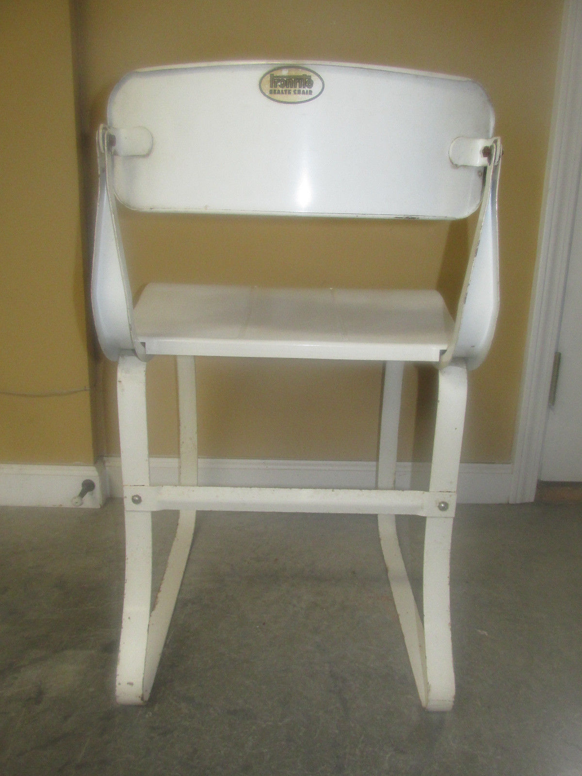 Vintage Ironrite Machine Age Industrial Mid Century Health Chair Herman Sperlich