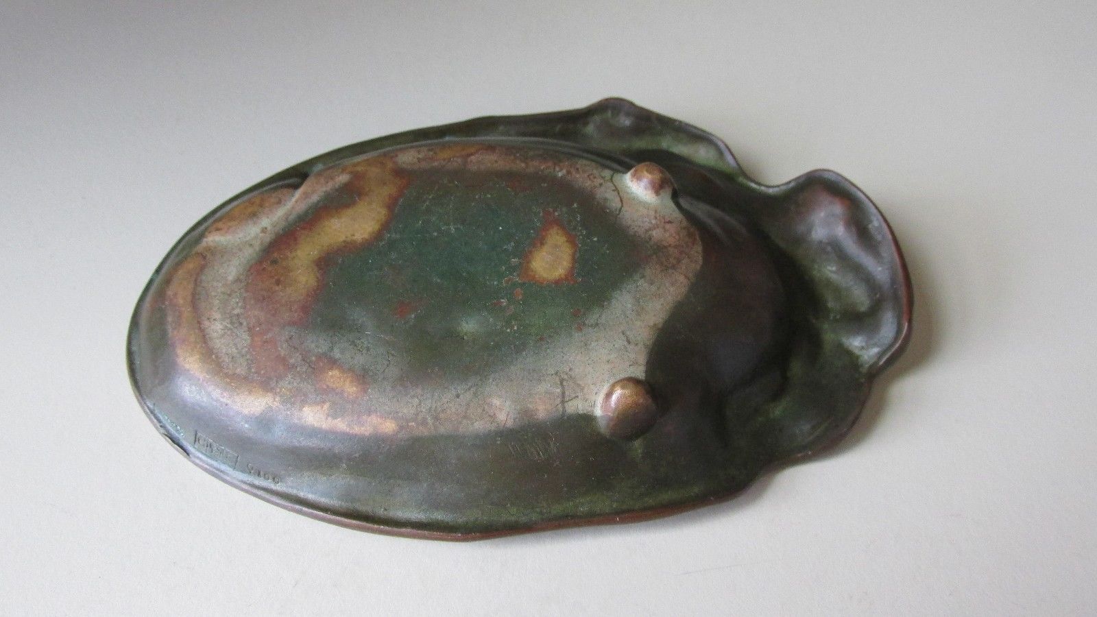 Antique GORHAM Bronze Art Nouveau Figural Lizard Tray *FREE SHIPPING*