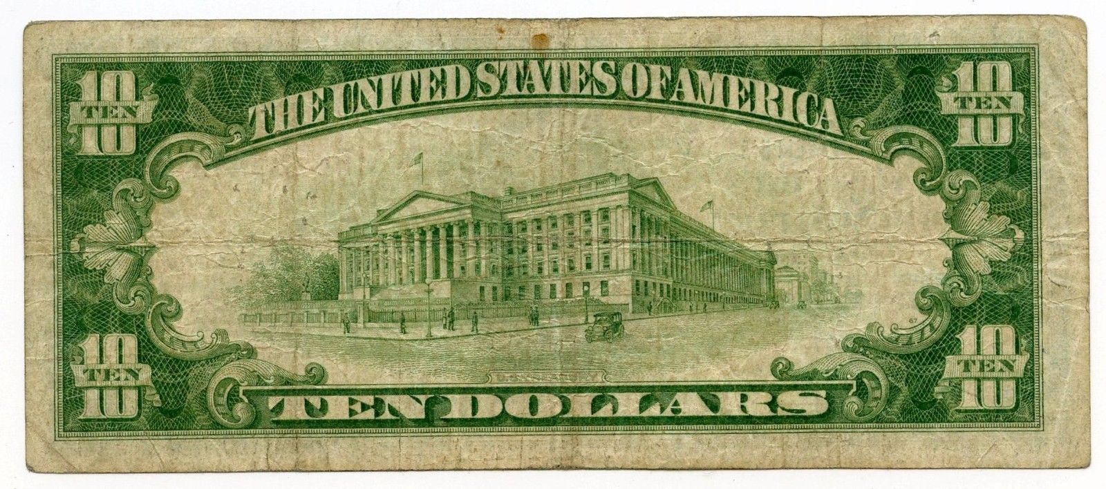 1929 $10 National Currency Note - 539 Philadelphia National Bank - AK14