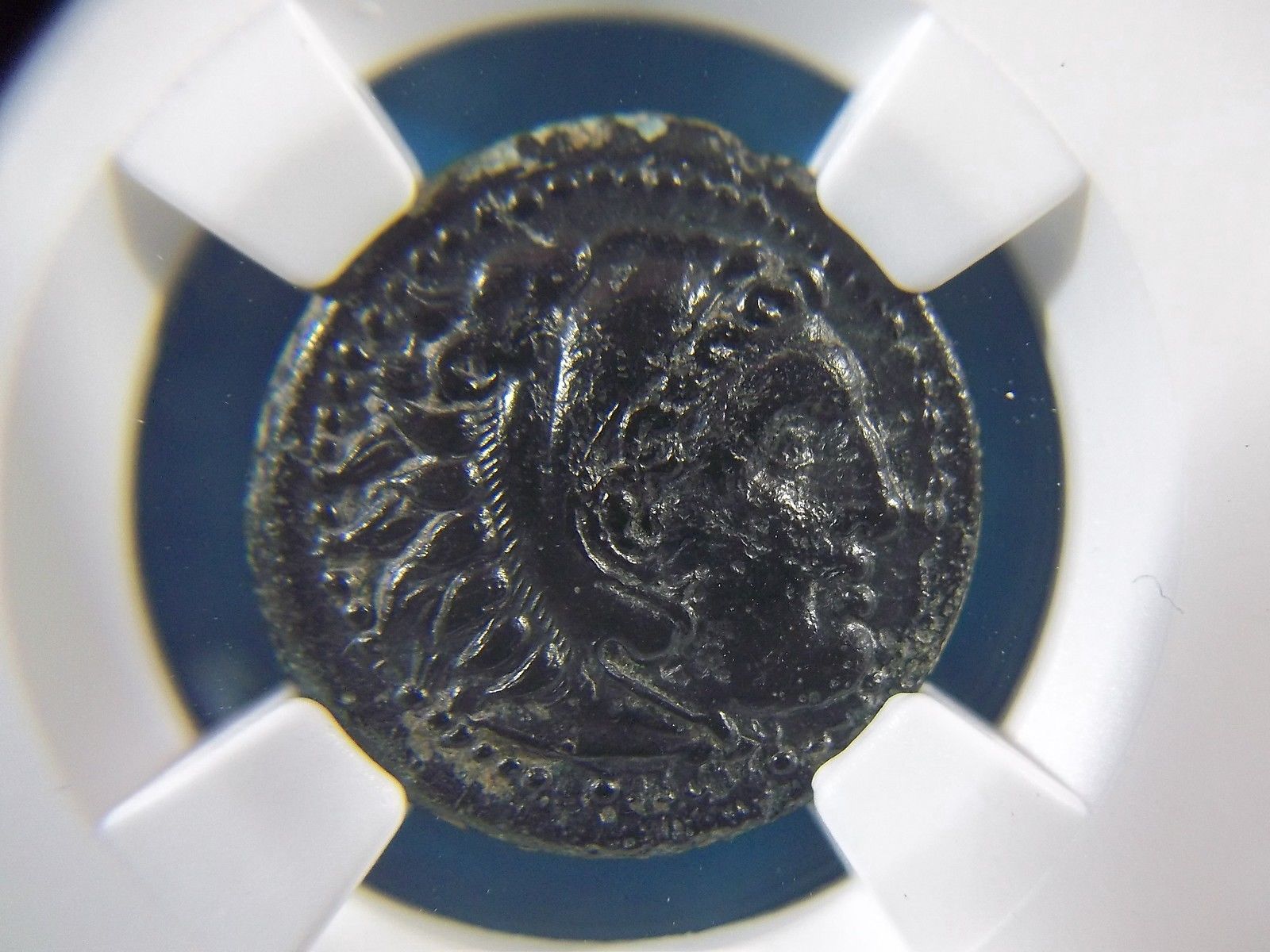 Greek Coin AE17 Alexander III The Great  336-323 BC Lifetime issue NGC Ch AU