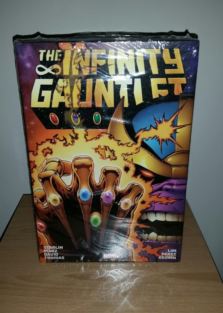 Marvel INFINITY GAUNTLET Omnibus Jim Starlin DM Variant Hardcover HC OOP New