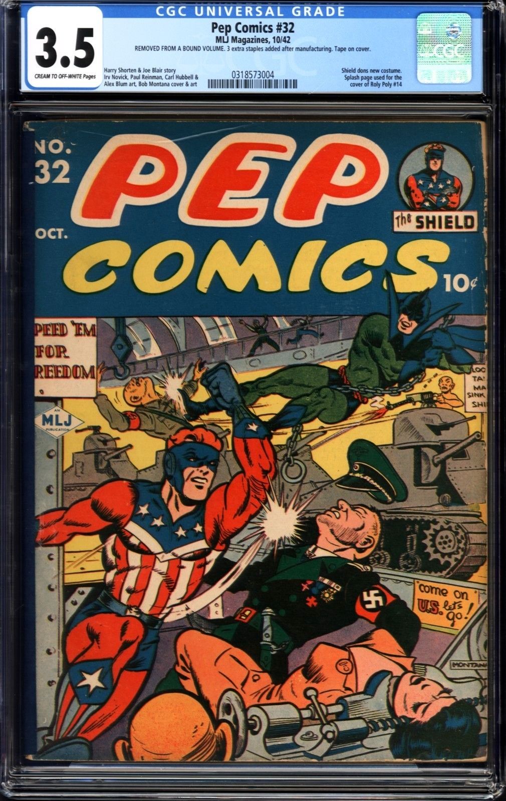 Pep Comics #32 CGC 3.5