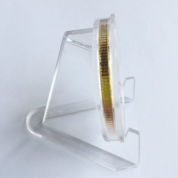 10x Clear Acrylic Round/Square Case Box Holder Coin Display Stand Easel 30-80MM